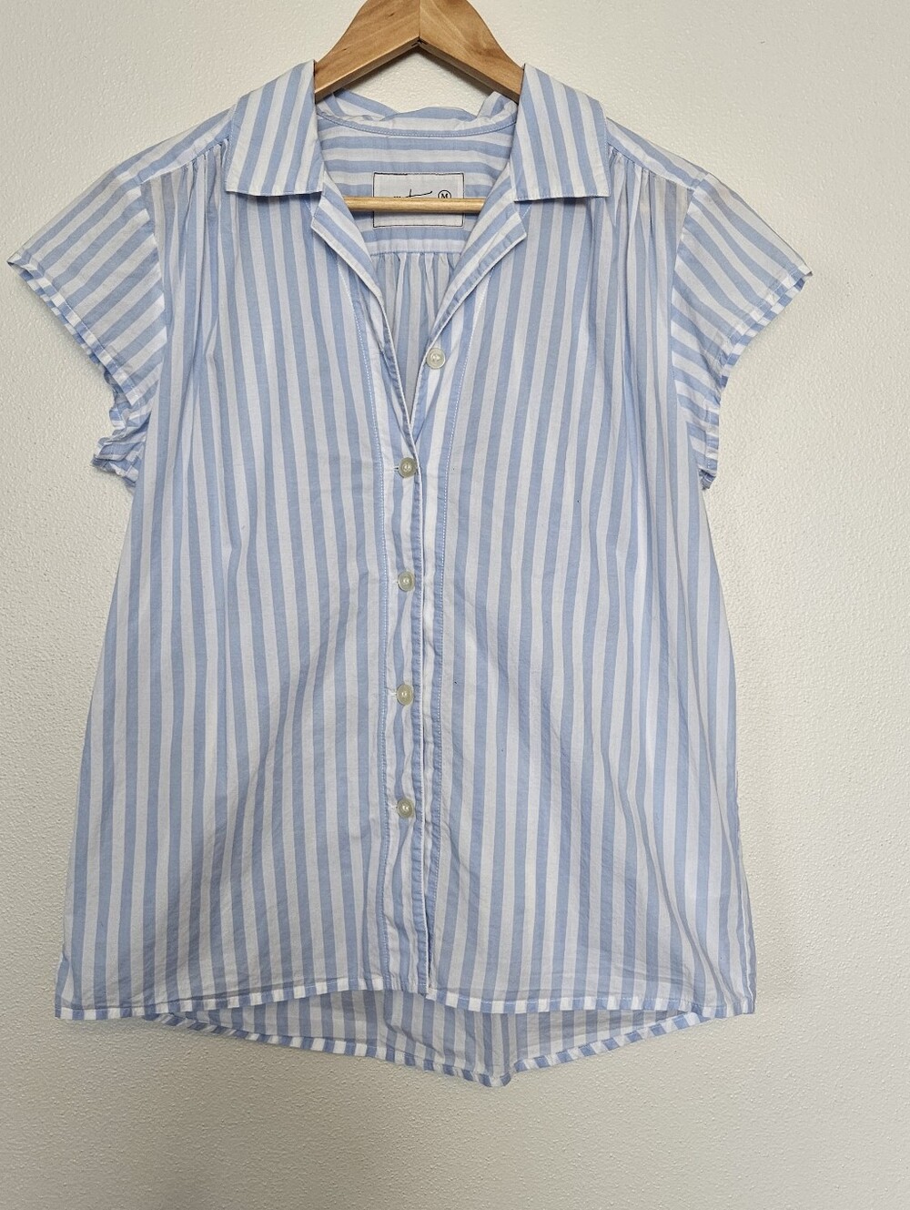 The Cat's Pajamas Set Classic Stripe Luxe Pima Capri Blue